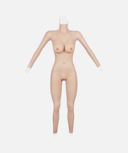 Siliconen Bodysuit – Cup D- Realistisch Vrouwenlichaam – Siliconen Borsten- Nep Borsten- Voor Cosplay & Crossdress — thumbnail 8
