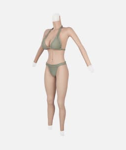 Siliconen Bodysuit – Cup D- Realistisch Vrouwenlichaam – Siliconen Borsten- Nep Borsten- Voor Cosplay & Crossdress — thumbnail 7