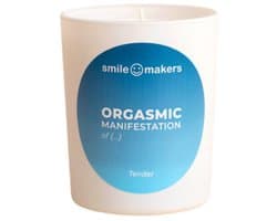 Smile Makers Orgasmic Manifestation Geurkaars Tender – Sensuele Vegan Kaars met Amber & Vanille – Voor Intimiteit & Ontspanning – Luxe Design – Perfect als Cadeau of voor Me-time Moments