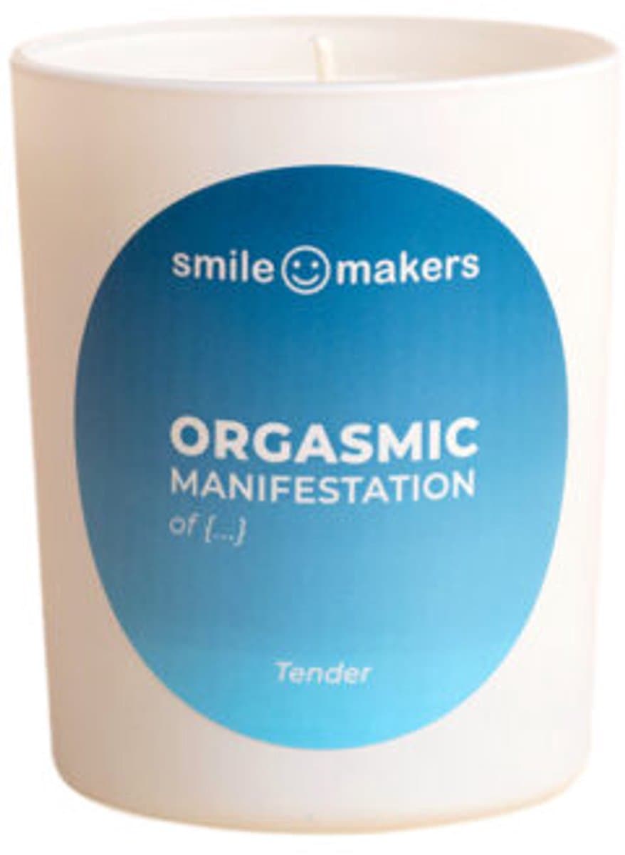 Smile Makers Orgasmic Manifestation Geurkaars Tender – Sensuele Vegan Kaars met Amber & Vanille – Voor Intimiteit & Ontspanning – Luxe Design – Perfect als Cadeau of voor Me-time Moments — afbeelding 1