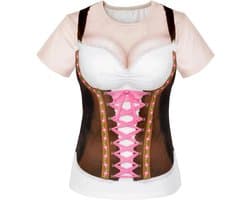 Bierfeest T-Shirt voor Dames in Beierse Stijl voor Oktoberfest
