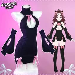 Bowknot Cosplay Sweater Kostuum - 3-delig Premium Sweater voor Lingerie — thumbnail 7