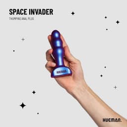 Hueman - Space Invader - Vibrerende en Stotende Buttplug - Buttplugs - Buttplug Vibrator - Anal Plug - Sex Toys voor Vrouwen en Mannen - Seksspeeltjes - Paars — thumbnail 18