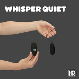 LUV EGG - Oplaadbaar Vibrerend Ei - Vibratie Eitje met Afstandsbediening (draadloos) - Oplaadbaar - Waterproof - Koppeltoy - Seksspeeltje - Sex Toys voor Vrouwen - Zwart — thumbnail 11