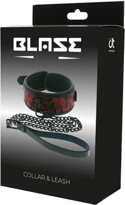 Dreamtoys Blaze deluxe halsband & riem - Rood — thumbnail 2
