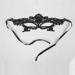 Zeloria Venetiaanse Maskers – 2 Stuks – Sexy Oogmasker Set – Kant – Erotisch Maskerade Masker – Zwart — thumbnail 2