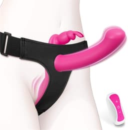 TipsToys® 3-in 1 Vibrerende Strapon - Dildo met Afstandsbediening, Verstelbaar Voorbind Harnas en Schelp - Stimulator Prostaat, Clitoris en G spot - Pegging Vibrator Anaal - Seksspeeltjes voor Koppels,- Vrouwen en Mannen - Beginner Sex Toys - Remote — thumbnail 1
