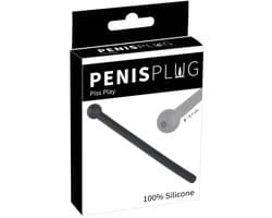 You2Toys – Siliconen Dilator Penis Plug met Tunnel Ontwerp voor Natte Plezier – Zwart