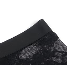 Zeloria Heren Kant Boxer – Transparante Erotische Lace Boxershort – Zwart – M – Stretch & Comfort — thumbnail 6