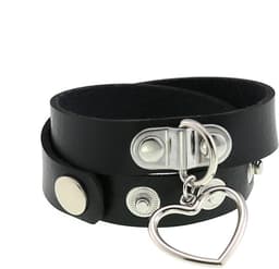 Sleutelbeenketting - Halsomtrek 32 cm~38 cm - Choker met hartvormige hanger - Halsband voor dames - Gotische leren choker - Punkstijl ketting - Choker - Halsband - Halsketting - Metalen choker - Kettingchoker - Bikerchoker - Halsring — thumbnail 6