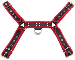Rouge - Lederen Borstharnas voor Heren - Maat L/XL - Zwart/Rood — thumbnail 3