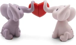 Set van 2 Liefdes Olifanten Figuren met Magneet Hart in Geschenkdoos Grijs — thumbnail 4
