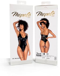 Mapalé Sexy Bodysuit - XL - Nat - Zwart — thumbnail 2