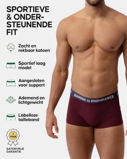 Heren Katoenen Boxershorts met Lage Taille en Elastische Band - 6 Stuks — thumbnail 7