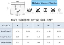 Heren Boxershorts Lange Pijpen van Ademend en Zacht Bamboe Ondergoed — thumbnail 6