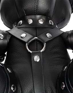 Rimba - Zwart Lederen BDSM Teddybeer — thumbnail 3