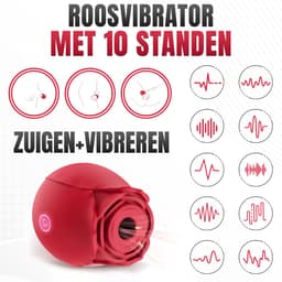 Lovemytoy® Roos Vibrator – Clitoris Zuiger met 10 Standen – Bloem Vibrator voor Vrouwen – Waterdicht & Oplaadbaar Sex Toy — thumbnail 6