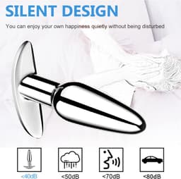 Lzwintrading - Buttplug Vibrator met Afstandsbediening - Vibrators voor Vrouwen & Mannen - Prostaat Stimulator - Metalen Butt Plug met 10 Vibratie Standen - Sex Toys voor Koppels - Anale Speeltjes - Vibrerende Buttplug — thumbnail 3