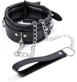 DOWO® - Halsband - Body Bondage - Kunstleer - Sexy Lingerie - Erotiek Riem - SM - BDSM - Sex Toys voor Koppels - Seksspeeltjes voor mannen en vrouwen — thumbnail 1