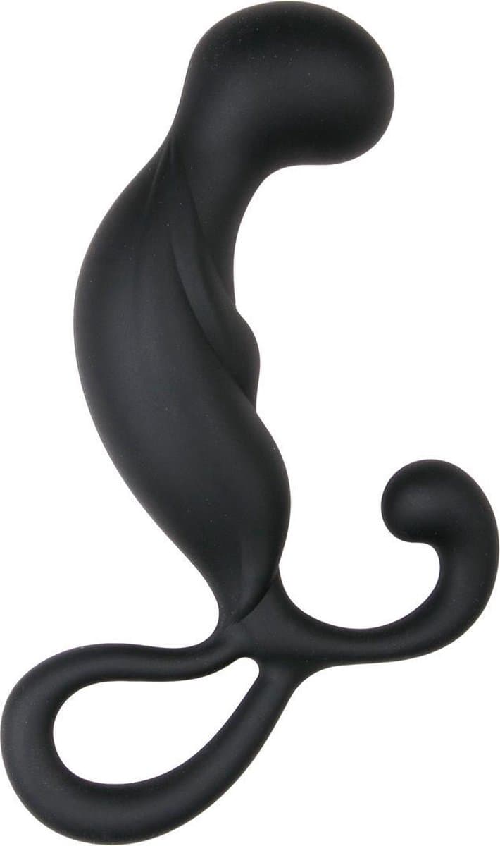 EasyToys - Prostaat Massager - Prostaat Dildo met Handvat - Gebogen - Buttplug - Anal Plug - Sex Toys voor Vrouwen en Mannen - Seksspeeltjes - Dildo Mannen Anaal - Zwart — afbeelding 1
