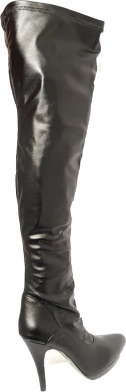 Soisbelle  Imitatie Lakleren Overknee Boot X301 Zwart Maat 36 — thumbnail 5