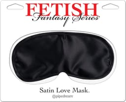 Pipedream Fetish Fantasy Masker Satin Love Mask zwart — thumbnail 5