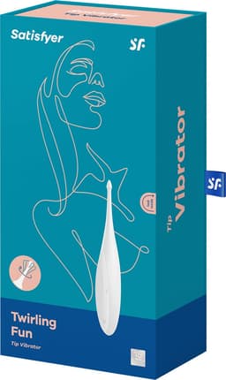Satisfyer, oplegvibrator, tip vibrator, 'Twirling Fun', 17,5 cm, waterdicht, oplaadbaar, lichaamsvriendelijke siliconen — thumbnail 6