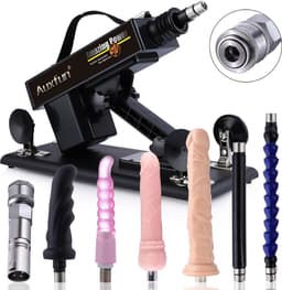 Auxfun® Basic Sexmachine - Pakket Mateo Met Dildo’s en Accessoires — thumbnail 1