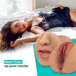 DailyPlay Pocket Pussy voor Man - 3 in 1 – Blowjob Masturbator met Billen en Kunst Vagina – Sex Toys Mannen en Koppels – Nep Kut — thumbnail 10
