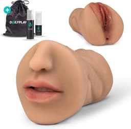 DailyPlay Pocket Pussy voor Man - 3 in 1 – Blowjob Masturbator met Billen en Kunst Vagina – Sex Toys Mannen en Koppels – Nep Kut — thumbnail 1