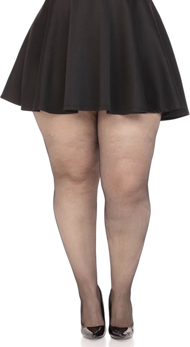 Leg Avenue - Spandex Visnet panty - Zwart — afbeelding 1