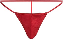 Heren String - Rood - Mannen Lingerie - Seks Ondergoed - One Size Onderbroek — thumbnail 2
