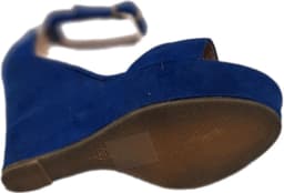 CH.CREATIONS-EROTISCHE PUMP-SLEEHAK/ 12 CM-PLATEUZOOL 3 CM- BLEU-38 — thumbnail 3