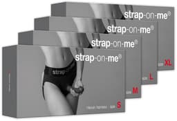 Strap-On-Me - Heroine - Comfortabel Strap-on Voorbinddildo Harnas Van Microfiber - Zwart 2XL — thumbnail 11