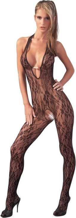 Sexy Lingerie - Catsuit met Open Kruis - Erotische Catsuit - Bodystocking - S/M — thumbnail 1