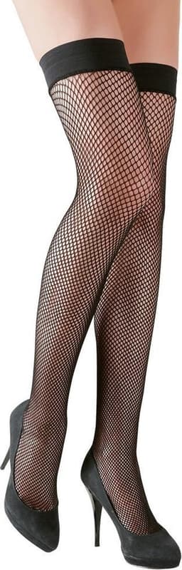 Cottelli Collection – Visnet Kousen met Sexy en Luxe Uitstraling voor Stout Plezier – Maat XL - Zwart — thumbnail 8