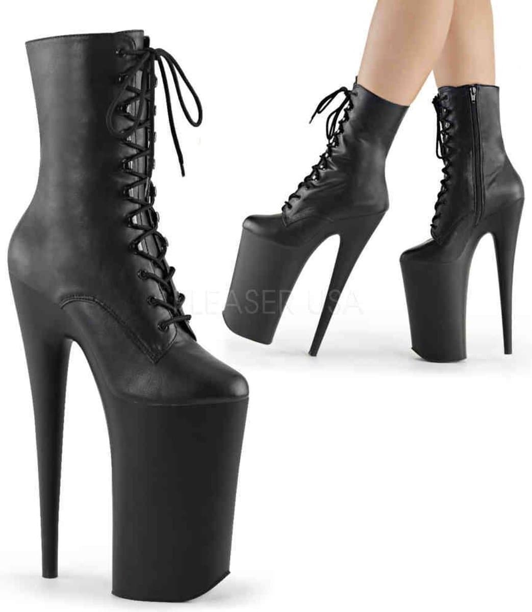 Pleaser - BEYOND-1020 Plateau Laarzen, Paaldans schoenen - Paaldans schoenen - 41 Shoes - Zwart — afbeelding 1