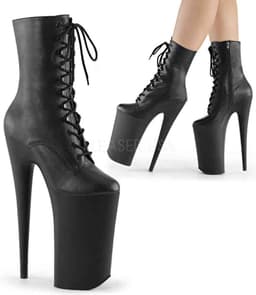 Pleaser - BEYOND-1020 Plateau Laarzen, Paaldans schoenen - Paaldans schoenen - 41 Shoes - Zwart — thumbnail 1