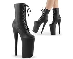 Pleaser - BEYOND-1020 Plateau Laarzen, Paaldans schoenen - Paaldans schoenen - 41 Shoes - Zwart