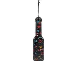 Printed Paddle - Old School Tattoo Style - Black — thumbnail 2