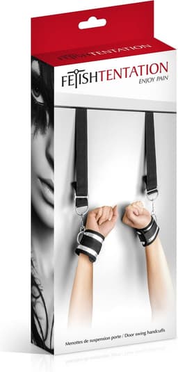 Fetish Tentation - Handboeien - Deur Bevestiging - Discreet - Opbergbaar - Spannend - 2 Handboeien — thumbnail 3