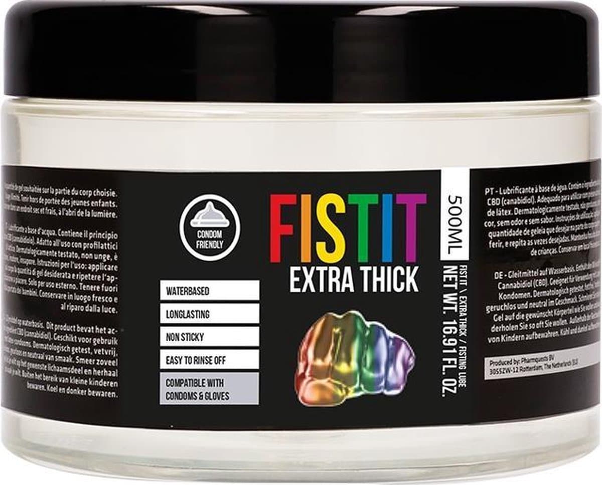 Fist It Glijmiddel Extra Dik 500 ml - Rainbow — afbeelding 1