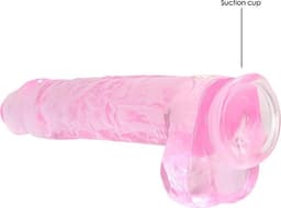 9" / 23 cm Realistic Dildo With Balls - Pink — thumbnail 9