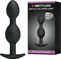 Pretty Love Geisha Anal Plug Dubbel met metalen kogeltjes — thumbnail 5