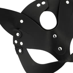 COQUETTE ACCESSORIES | Coquette Vegan Leather Mask With Cat Ears | BDSM | Fetish | Woman Mask | Kinky | Bondage | Carnaval — thumbnail 5