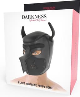DARKNESS BONDAGE | Darkness Neoprene Dog Hood With Removable Muzzle - Size M | BDSM | Bondage | Fetish Mask — thumbnail 6