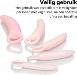 Segretoys - Siliconen Dilator Set voor Vaginisme - Zachte Dildo Set - Ondersteuning bij Vaginisme, Vulvitis of Bekkenproblemen - Vaginale Training - Seksspeeltjes voor Vrouwen - Set van 5 - Roze — thumbnail 7