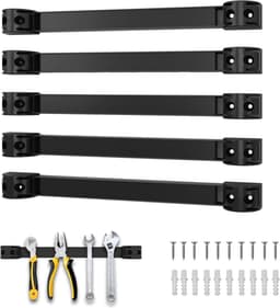 Magneetstrips voor gereedschap, 5 stuks, gereedschap-magneetstripset, 30 cm, magneethouder, gereedschapshouder, wand voor keuken, garage, werkplaats — thumbnail 1