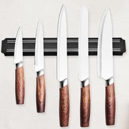 Magneten, keukenmessen, wand, 2 stuks, 33 cm, messenhouder, keukenmes, magneet voor messen aan de muur, magneet voor keukenmessen, magneetmessenhouder — thumbnail 5