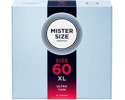 Mister Size - 60 - Ultra Dunne XL condooms 36 stuks